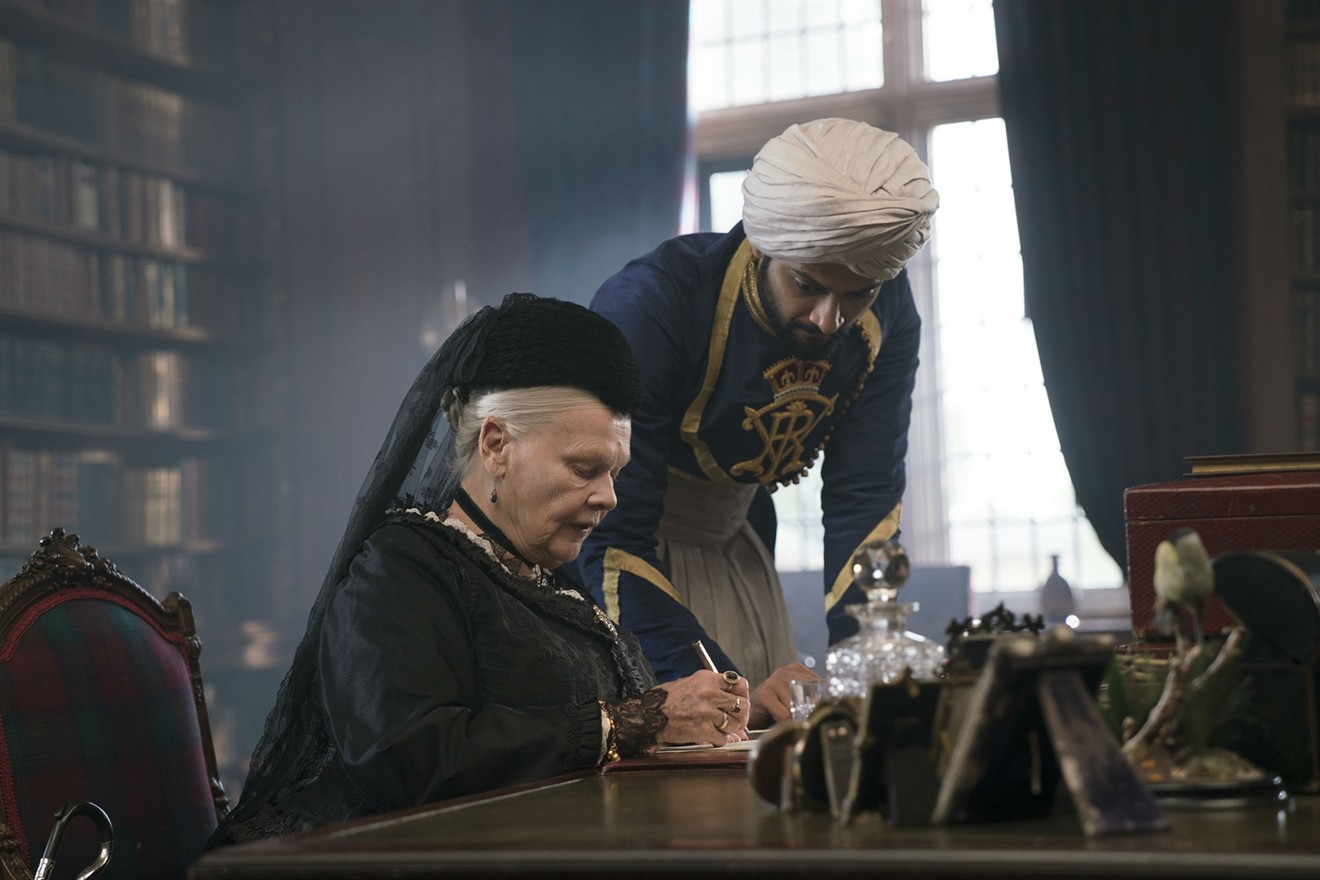 In Victoria & Abdul, the spirited friendship between Queen Victoria (Judi Dench, left) and Abdul Karim (Ali Fazal), a charming clerk from northern India, is often played for laughs.
