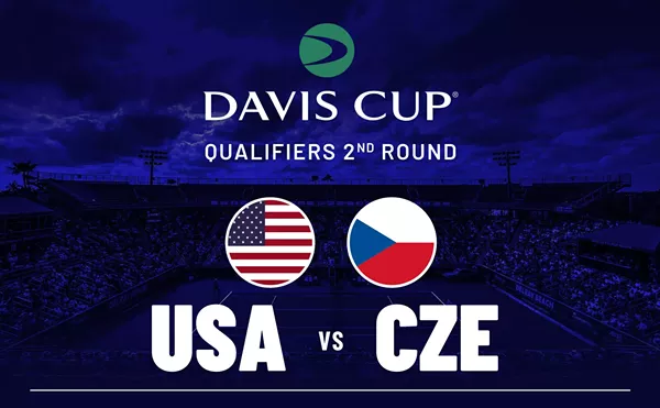 Image: Davis Cup Qualifier 2nd Round: USA vs Czechia - FRIDAY