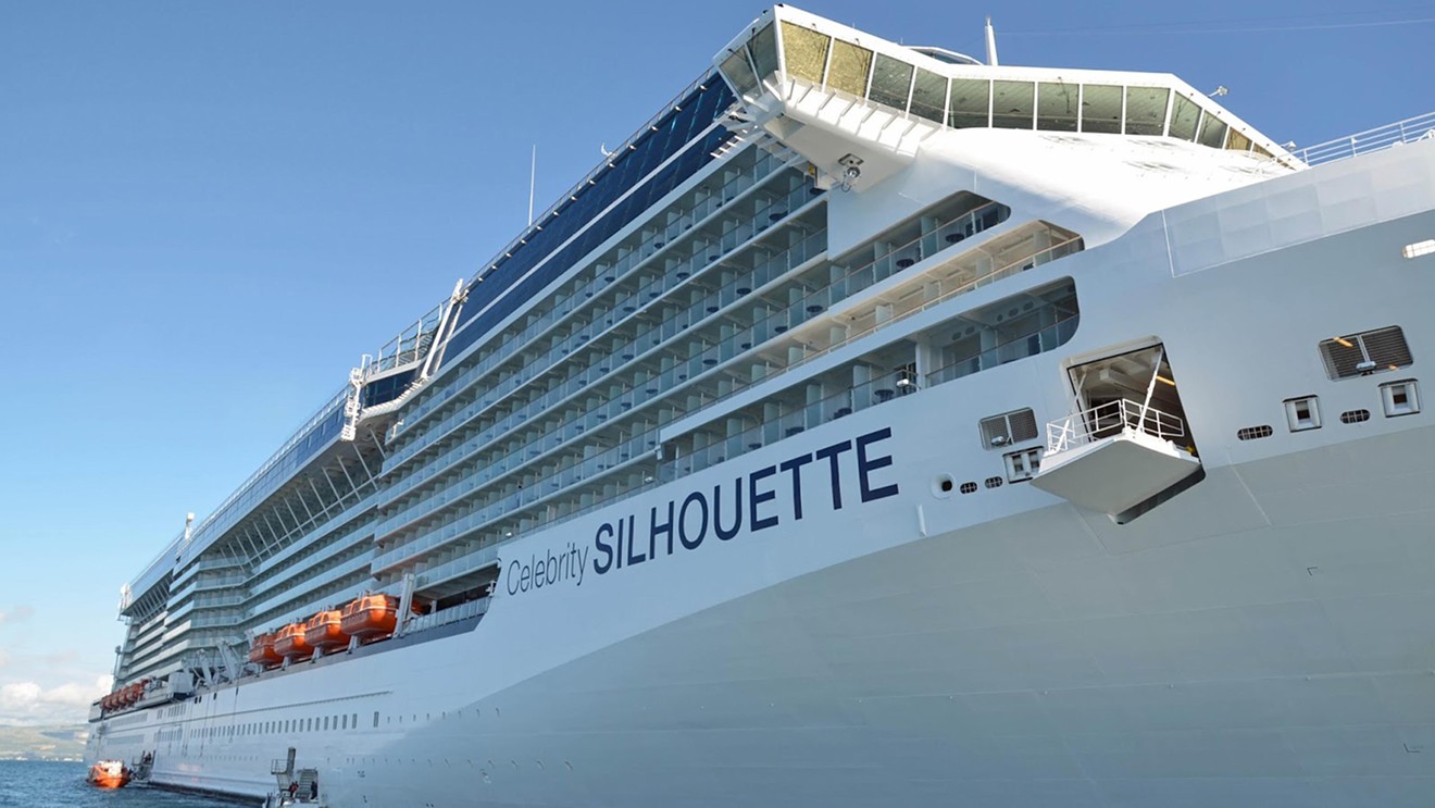 The 1,047-foot-long Celebrity Silhouette cruise ship accommodates more than 3,000 passengers and 1,200 crew members.