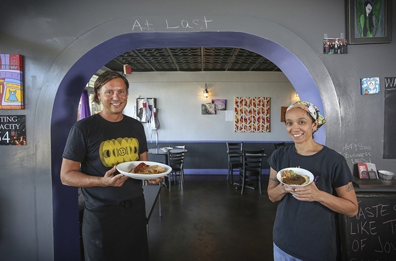 Mike Hampton and Christy Samoy at their Fort Lauderdale restaurant, Hot & Soul, set to close this week.