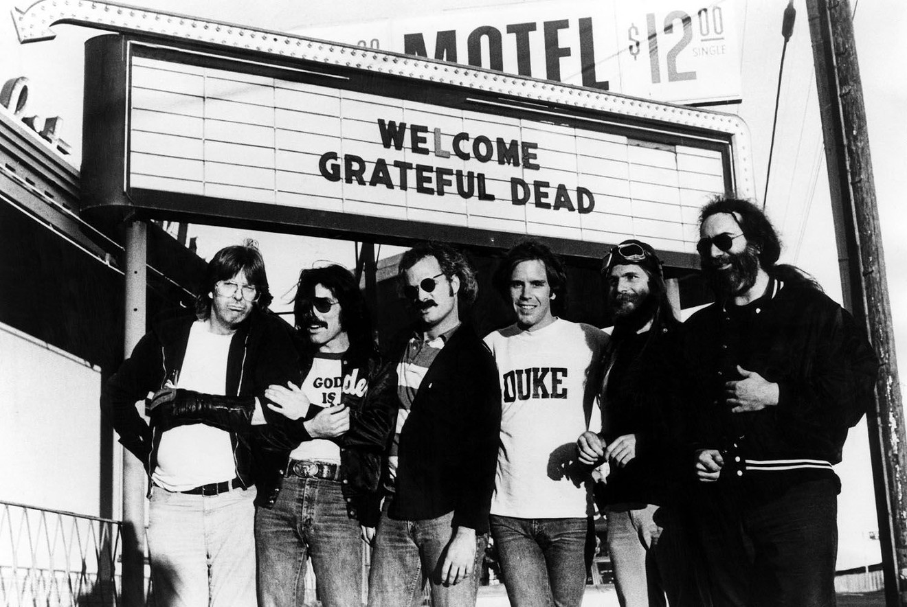 Mickey Hart (far left) joined the Dead in 1967 and played with them until they disbanded in 1995, after the death of Jerry Garcia.