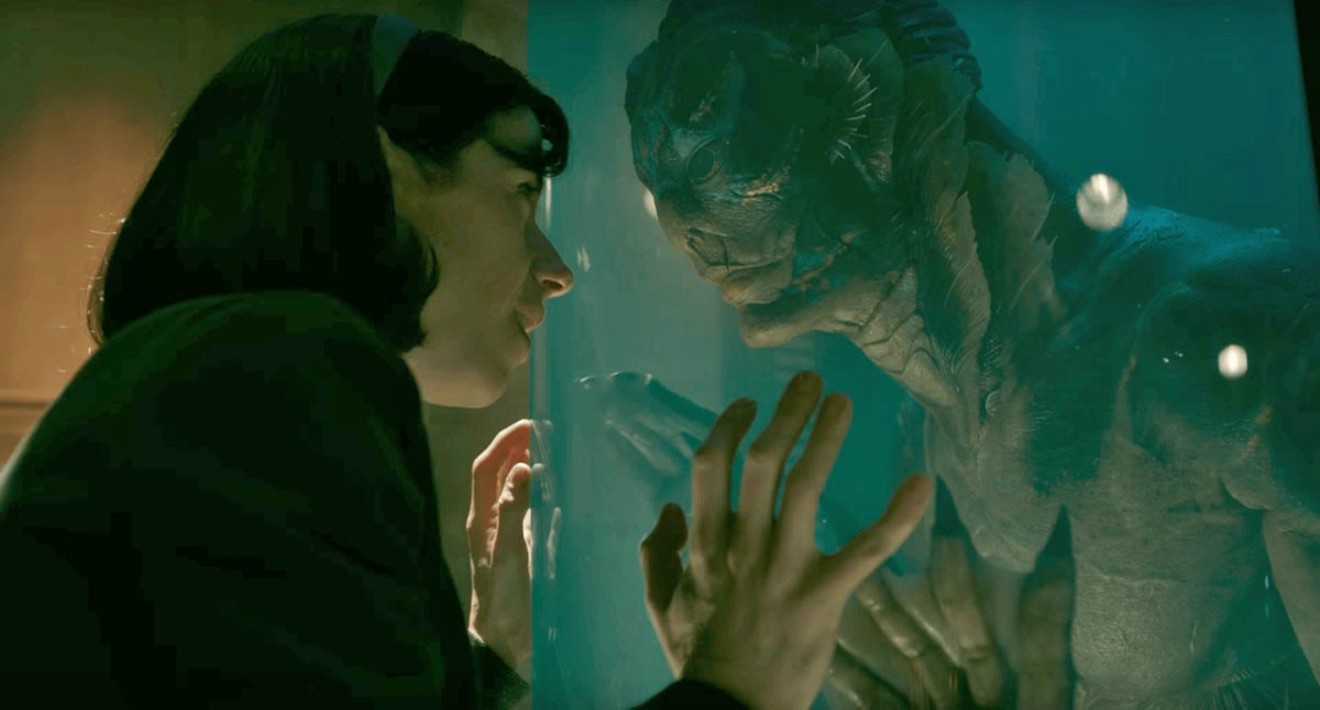 In Guillermo del Toro's The Shape of Water, Sally Hawkins plays Elisa, a mute dreamer who finds herself drawn to to a lizard-man that was captured in South America.