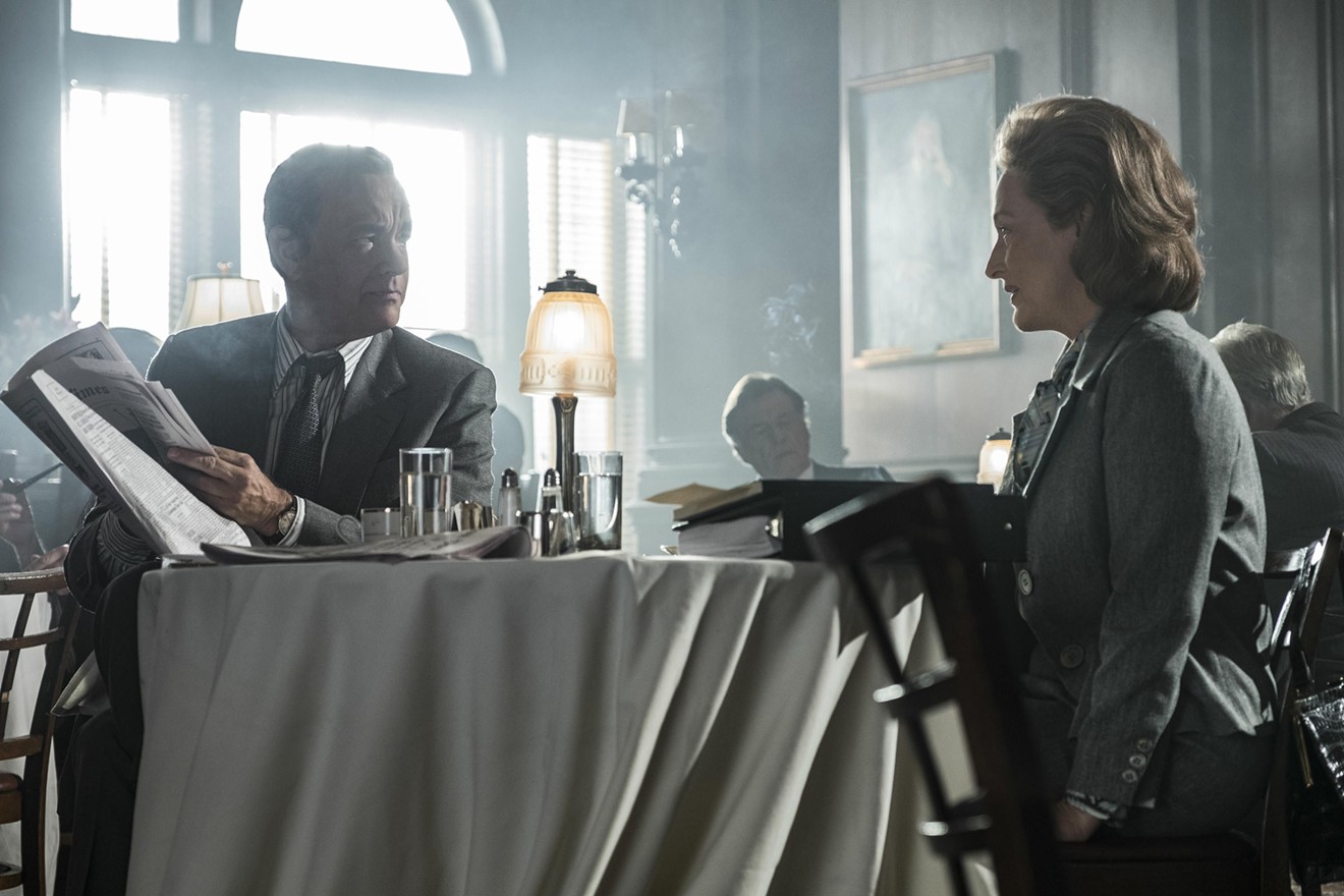 Tom Hanks (left) plays Ben Bradlee and Meryl Streep is Katherine Graham in The Post, the Steven Spielberg-directed film of a woman facing a critical decision to stand up for a free press while risking jail and her company’s future.
