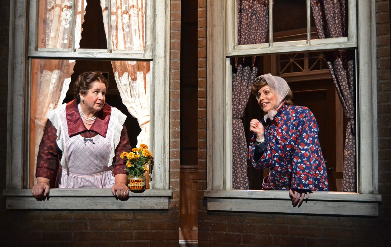 Elizabeth Dimon and Margery Lowe play neighbors in the world premiere of Ordinary Americans.