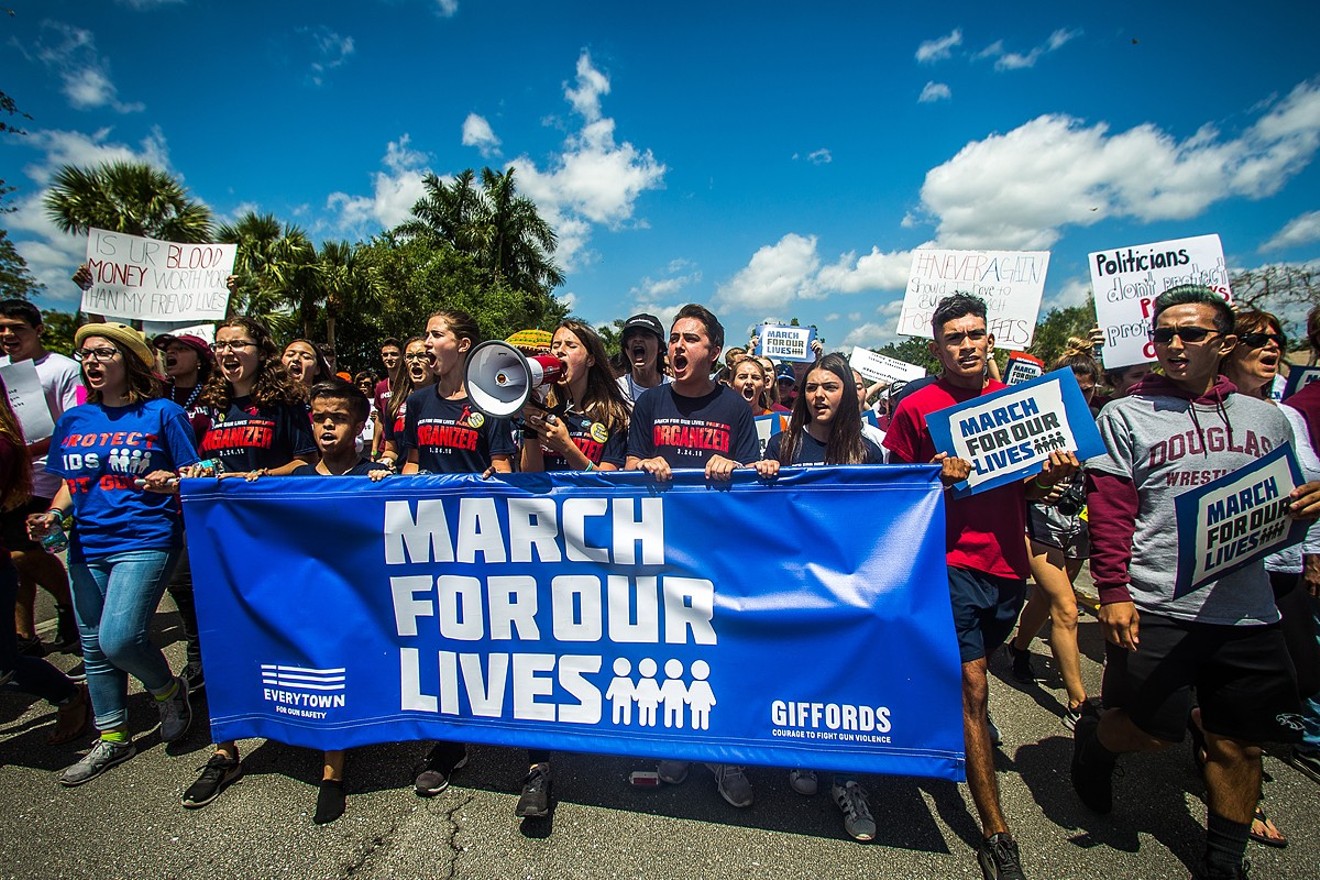 The March for Our Lives in Parkland on March, 24, 2018.