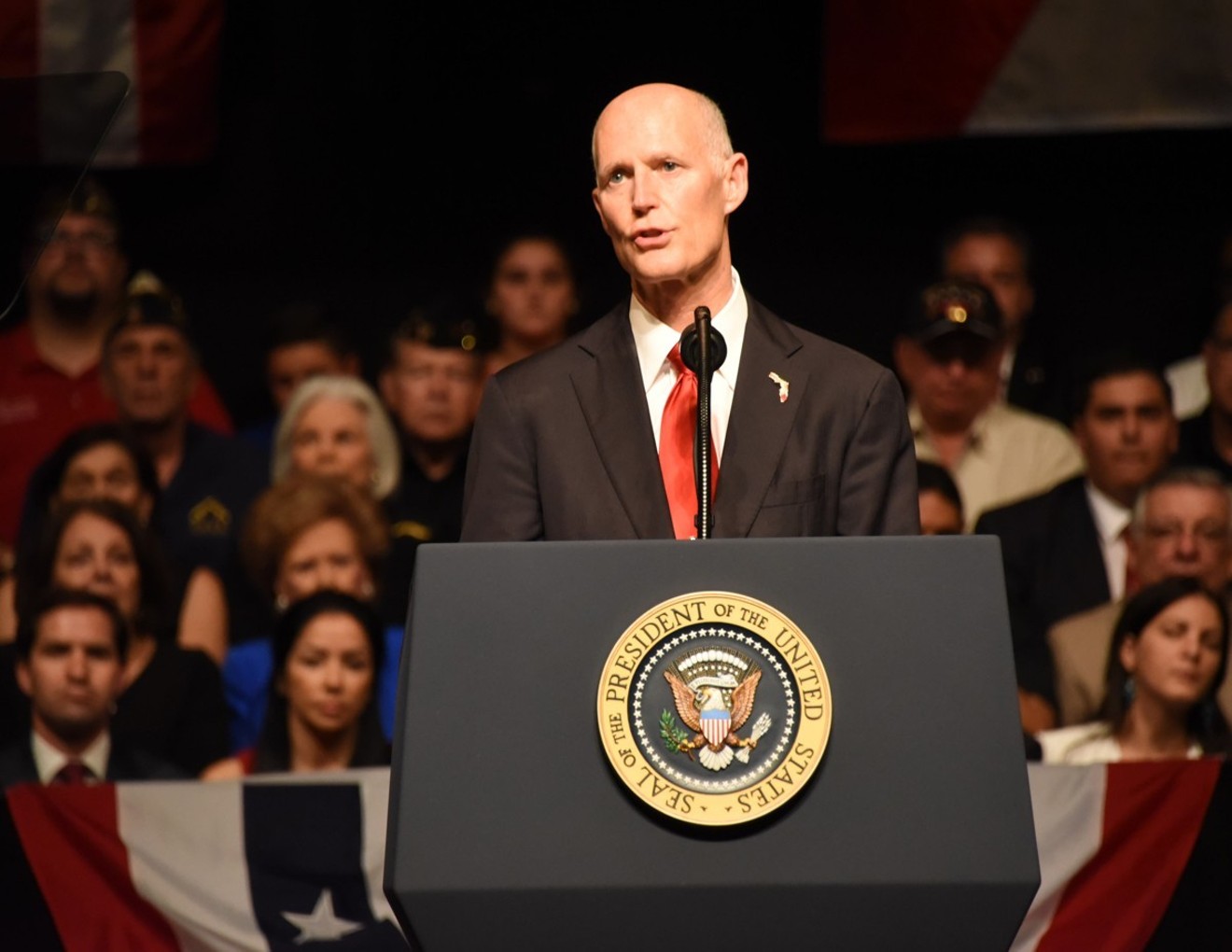 Rick Scott spoke at a rally before Donald Trump, so what did you think he'd do in Washington?