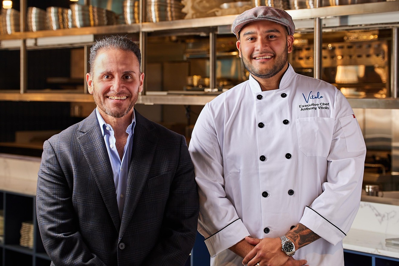 Vitolo partners E11even VIP director of operations Rob Crosoli (left) and executive chef Anthony Vitolo