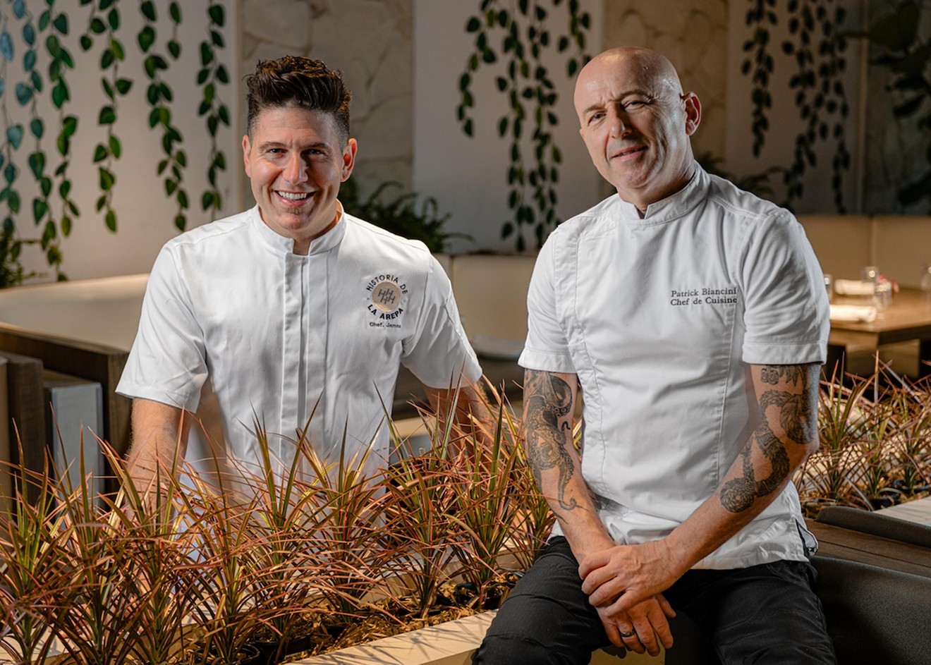 Chef James Tahhan, left, and Patrick Baloup, right, have partnered for La Doña at Sawgrass Mills.