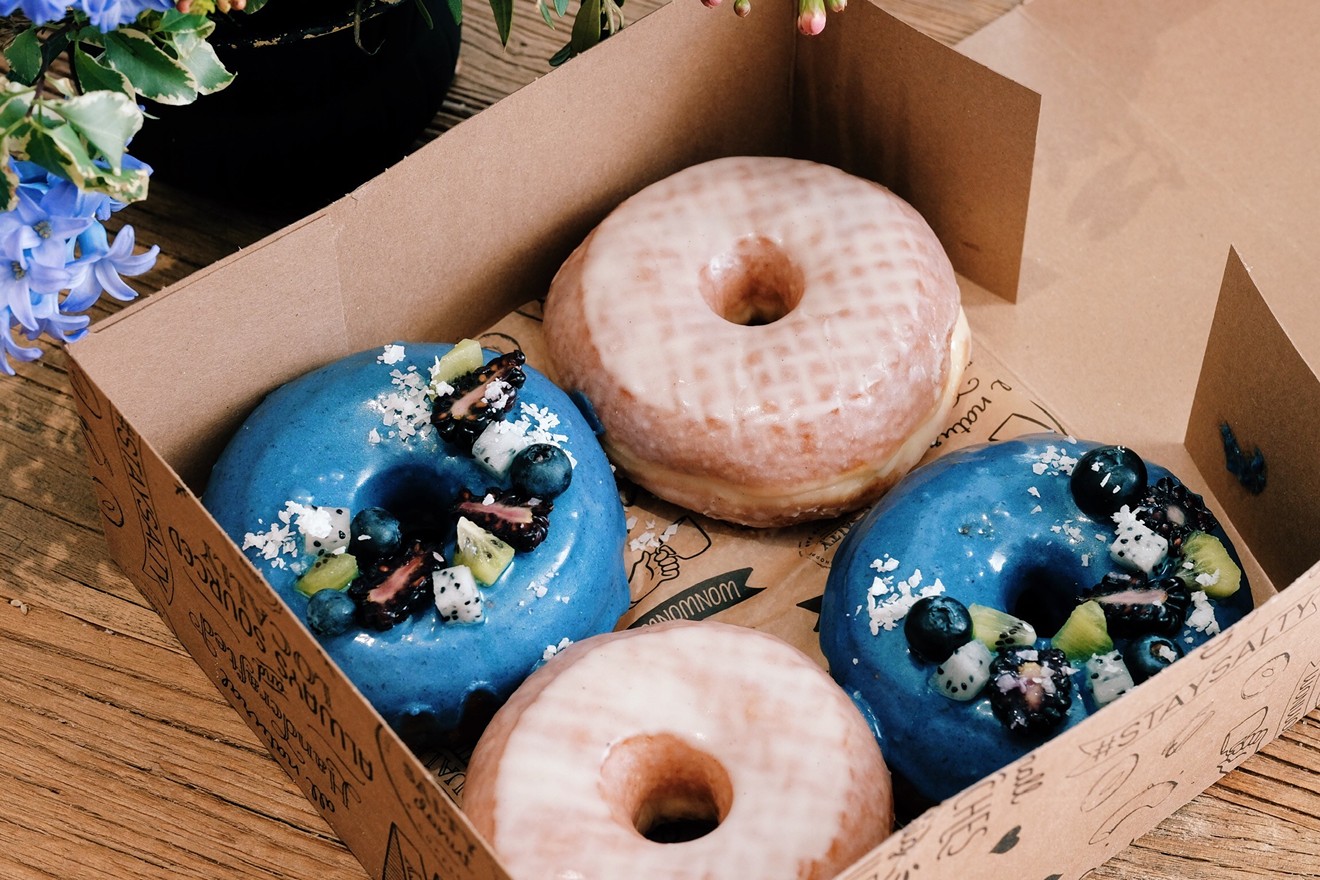 The Salty Donut's Blueberry & Passion Fruit is a thing of beauty.