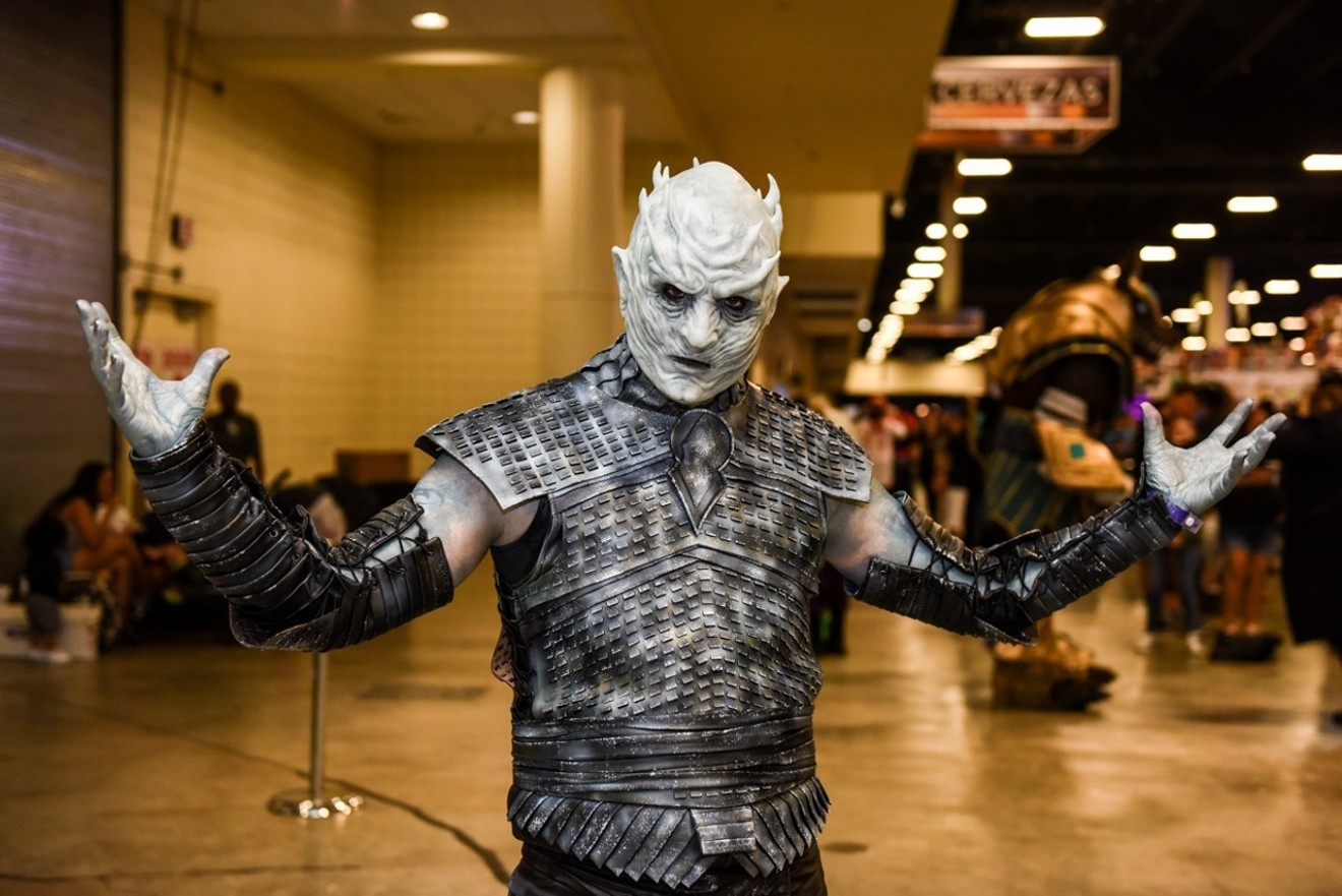 The Night King cosplay at Florida Supercon in 2018.