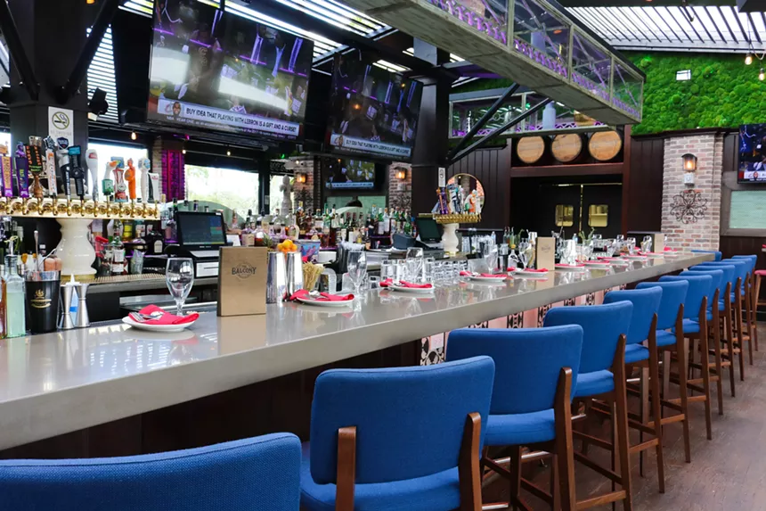 The upstairs bar at The Balcony on Las Olas awaits you. Oh, and the downstairs bar, too. - THE BALCONY