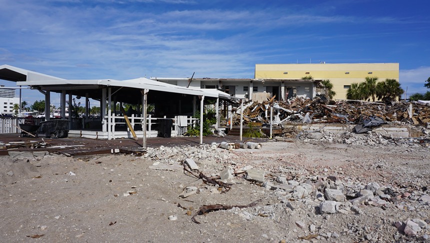The destruction of Fort Lauderdale's infamous Bahia Cabana marks the end of an era. - PHOTO BY WENDY RHODES