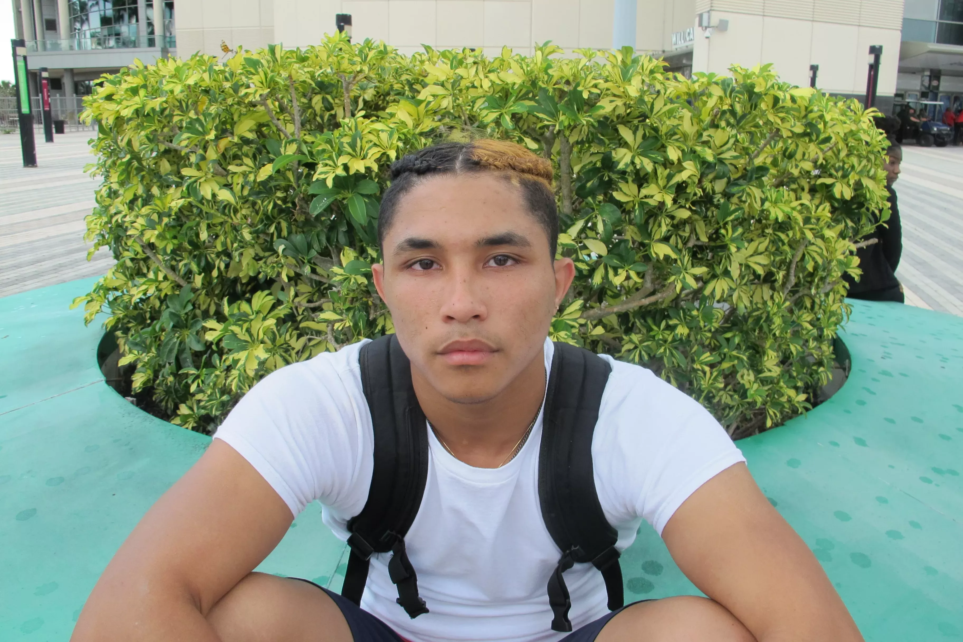 XXXTentacion fan Taylor, age 20, bleached and braided his hair in honor of the slain musician. - DOUGLAS MARKOWITZ