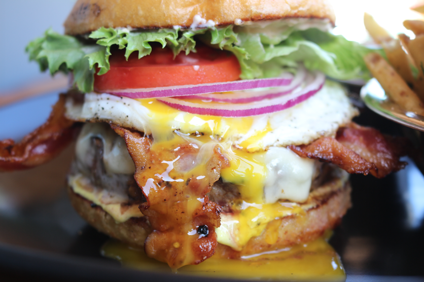 Tap 42's prohibition burger. - COURTESY OF TAP 42