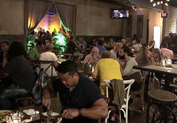 The lively dining room at Viva Brazil. - PHOTO BY LUCIANO SILVA