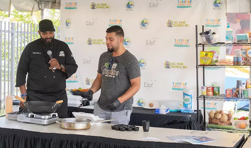 Cooking demonstrations are among the highlights at Taste of Lauderdale Lakes Festival. - PHOTO BY DON PARCHMENT