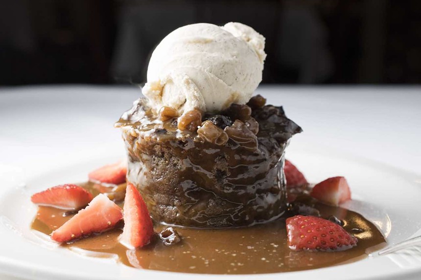 Bread pudding at III Forks in Palm Beach Gardens. - COURTESY OF III FORKS