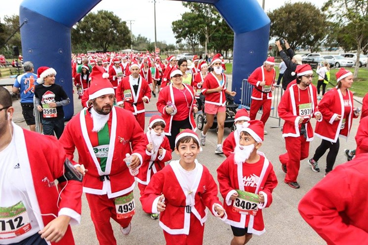 Participants in the Jingle Bell Jog 5K race receive a Santa suit with their registration. - PHOTO COURTESY OF EXCLUSIVE SPORTS MARKETING