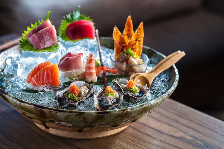 Etaru's sashimi platter is all the festive you need for a holiday dinner out. - PHOTO COURTESY OF ETARU