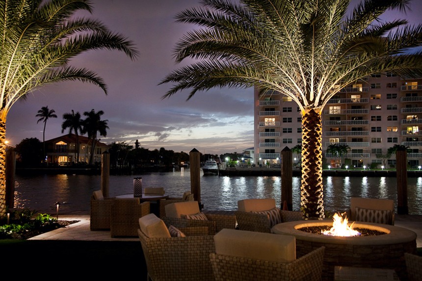 Waterfront view at Shooters in Fort Lauderdale. - COURTESY OF SHOOTERS