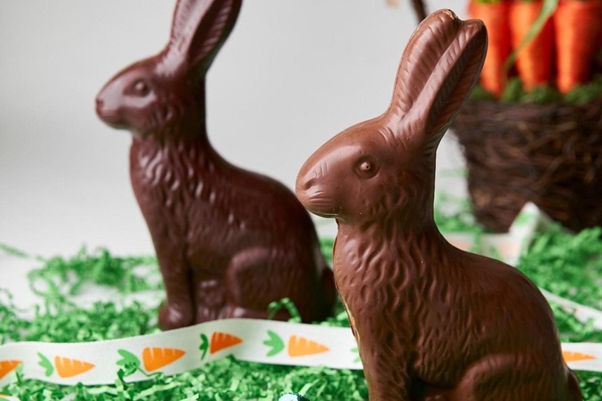 Chocolate bunnies by Garcia Nevett Chocolatier de Miami/ - PHOTO BY LESLIE GABALDON