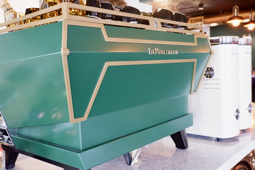 An eye-popping, new La Marzocco espresso machine greets Kith & Co. customers. - PHOTO BY JESSE SCOTT