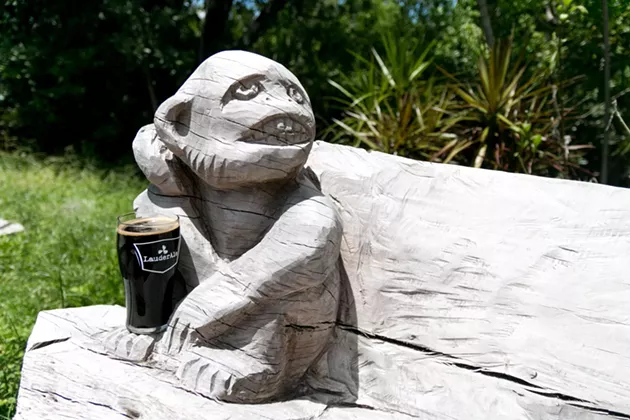 LauderAle Brewery in Dania Beach pays homage to local monkeys with merchandise, drinks, and handmade furniture. - PHOTO COURTESY OF LAUDERALE BREWERY