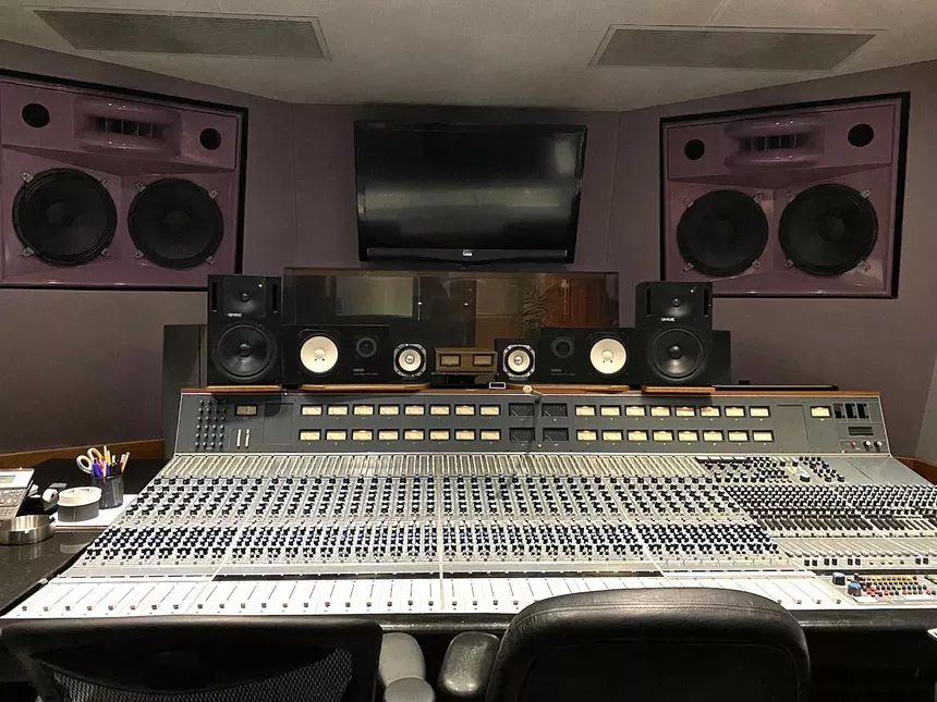 Studio C at Criteria Recording Studios where portions of Fleetwood Mac's Rumours was made. - PHOTO BY JESSICA GIBBS