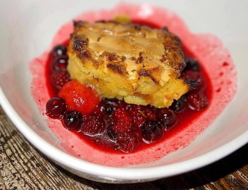 Canyon has been dishing out its top-rated bread pudding dessert for decades. - PHOTO COURTESY OF CANYON