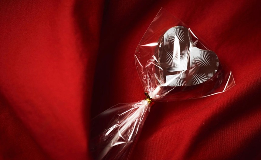 A chocolate heart from Garcia-Nevett. - PHOTO BY LESLIE GABALDON