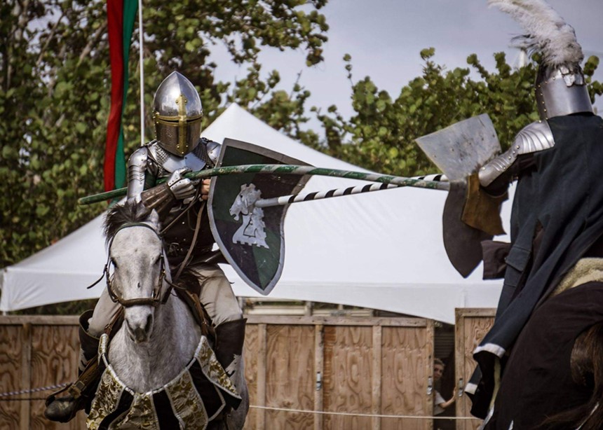 The joust is the festival's most popular event. - PHOTO COURTESY OF Q IMAGERY