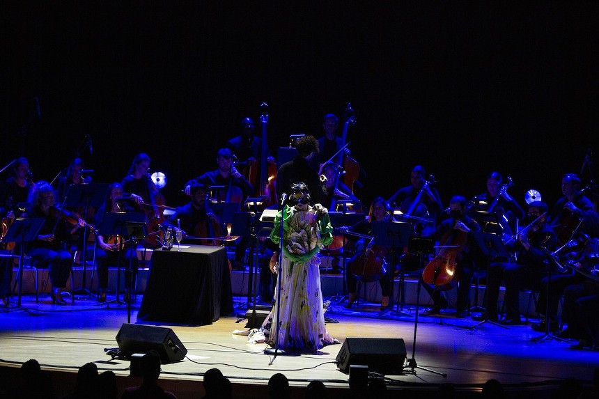Björk at the Adrienne Arsht Center for the Performing Arts - PHOTO BY SANTIAGO FELIPE