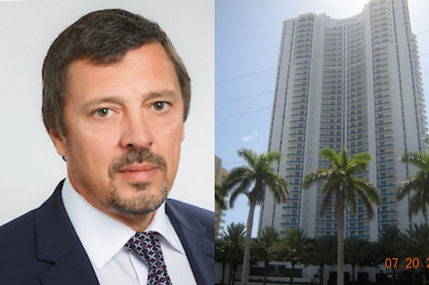 Oleg Misevra owns a penthouse unit at Trump Hollywood - SCREENSHOTS VIA EAST MINING COMPANY, BROWARD COUNTY PROPERTY APPRAISERS