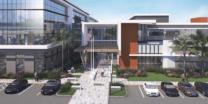 The new forensic science center is estimated to cost $210.5 million. - RENDERING COURTESY OF BROWARD COUNTY