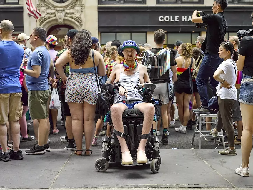 Before his accident, Coombs says, his art was queer and about his body. He says it "didn't go beyond the vanity." - PHOTO COURTESY OF ROBERT ANDY COOMBS