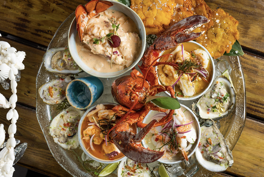 Seafood at Crusoe Cabana - PHOTO COURTESY OF THE LOUIS COLLECTION