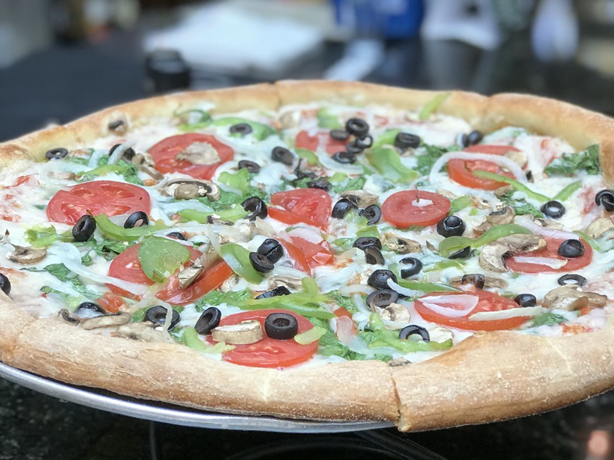 Veg out pizza at Mellow Mushroom. - COURTESY OF MELLOW MUSHROOM