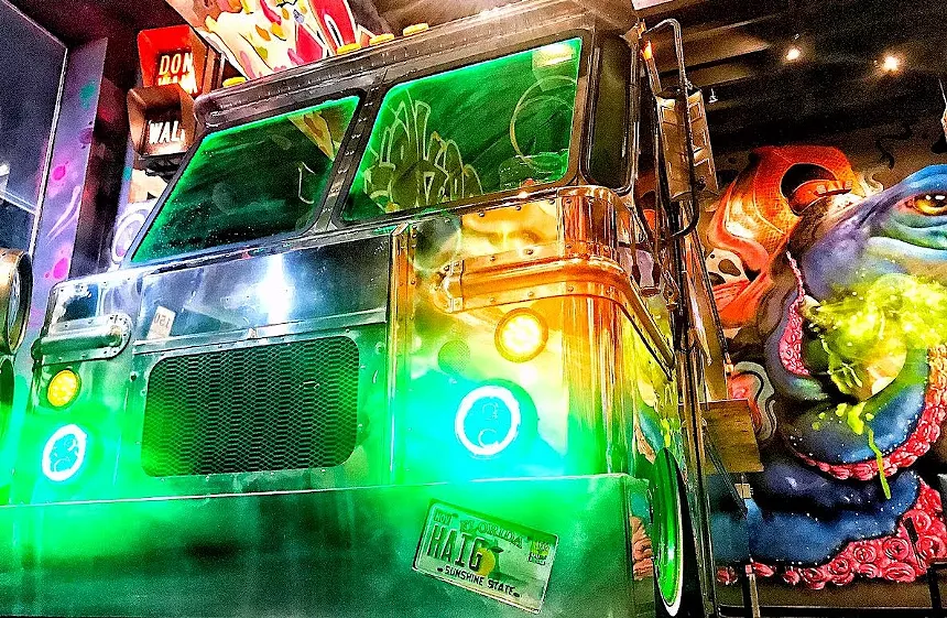 A vintage van will serve milkshakes and to-go orders at Brgr Stop Fort Lauderdale. - PHOTO COURTESY OF BRGR STOP