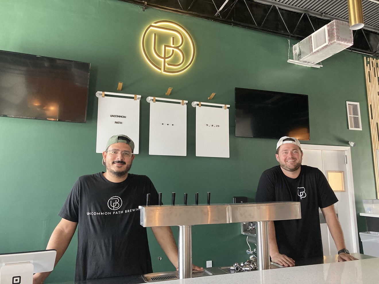 Marcos Cabrera (left) and Josh Breault are opening Uncommon Path Brewing in Fort Lauderdale's Progresso Village.